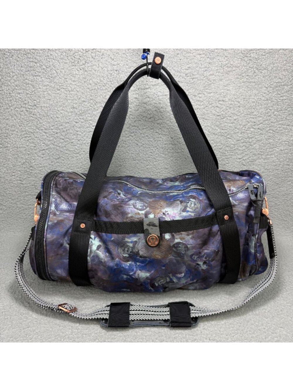Lululemon Duffle Bag Purple High Mileage Exploded Moody Gym Shoulder Crossbody